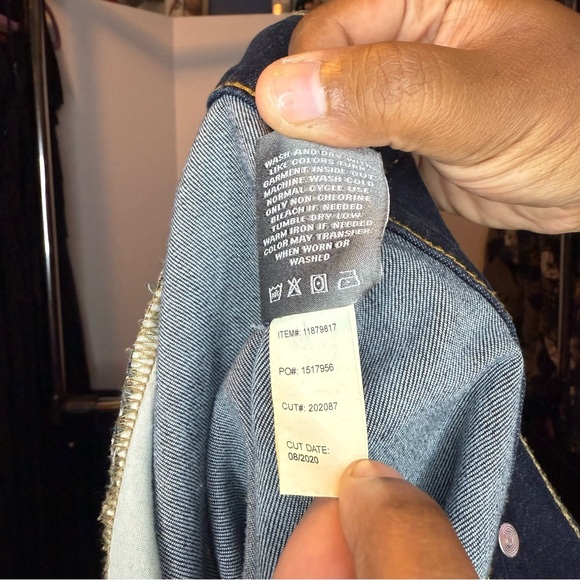 Torrid size 4 Button Down Dark Blue Denim Jacket with Pocket - Picture 4 of 7